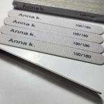 Thin files for natural nails and pedicure (10 pcs)