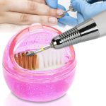 Nail bit brush cleaner