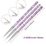 Nail Art brushes set of 3
