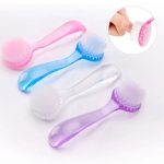 Nail brush with handle