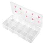 Plastic organiser with numbers