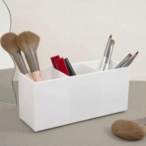 Brush organiser white acrylic