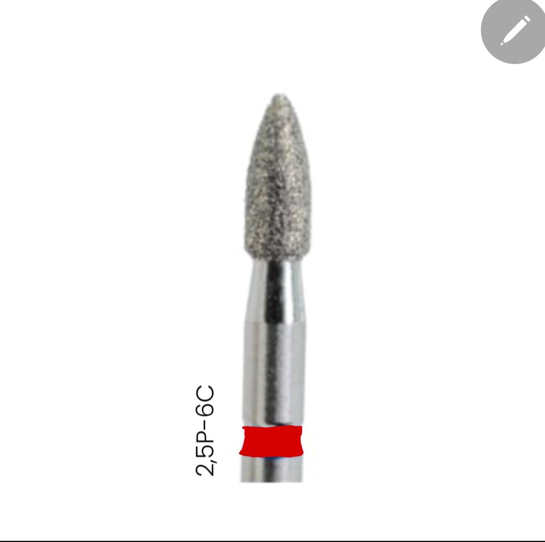 2026/08/1000536780.jpg Diamond nail bit bullet 0.25-6C - Image 1