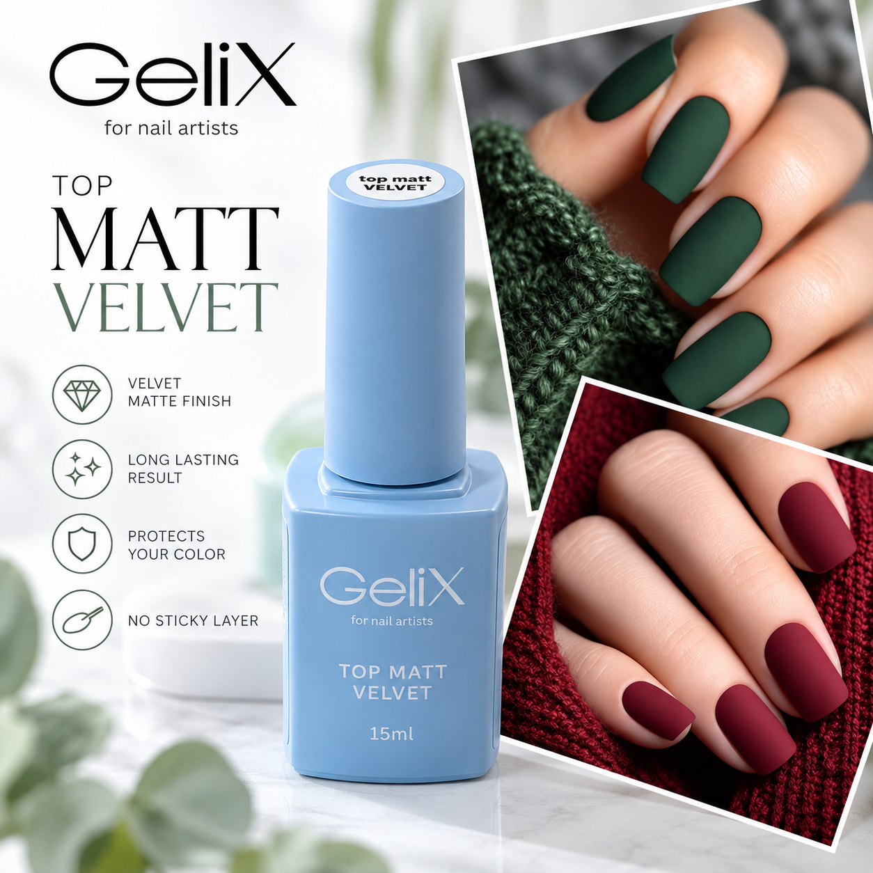 2026/08/1000809286.png Gelix Velvet Matt Top coat 15ml - Image 1