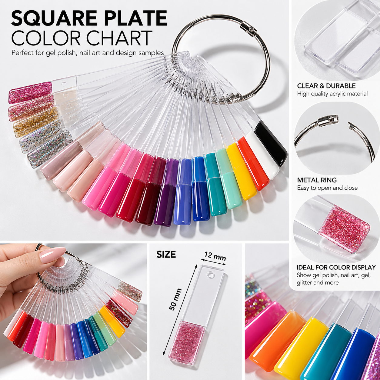 2026/10/1000806416.png Colour plate display 50 pcs - Image 1